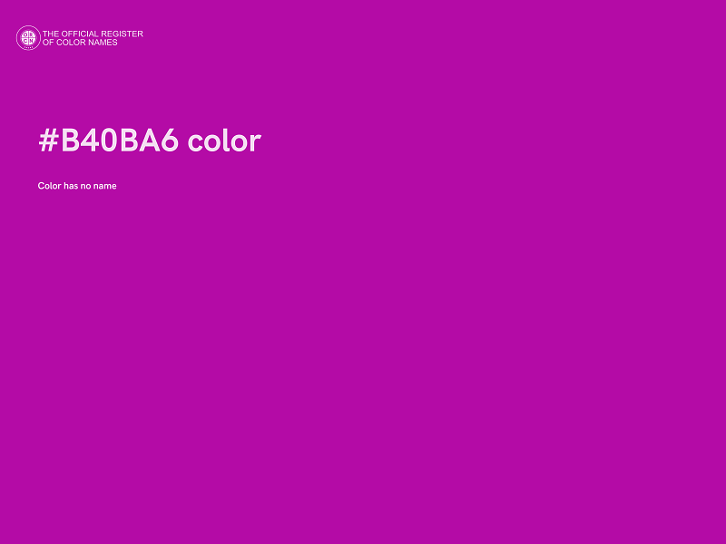 #B40BA6 color image