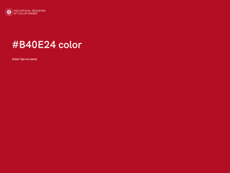 #B40E24 color image