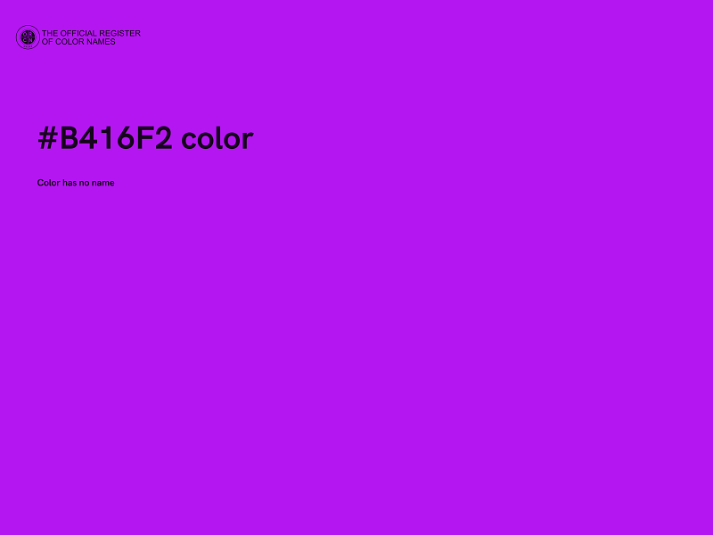 #B416F2 color image