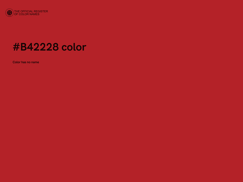 #B42228 color image