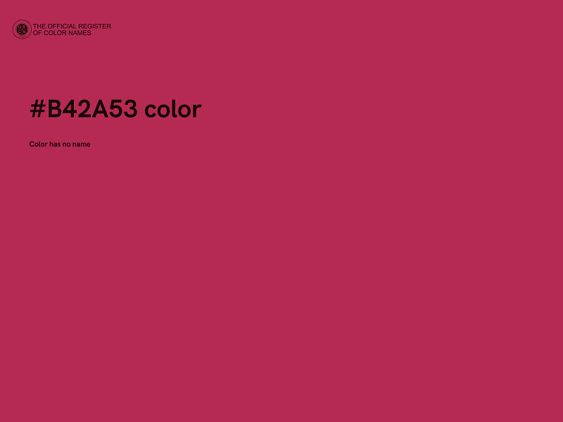 #B42A53 color image