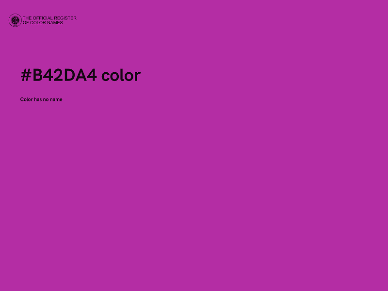 #B42DA4 color image