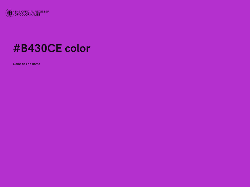 #B430CE color image