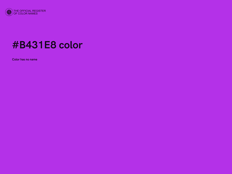 #B431E8 color image