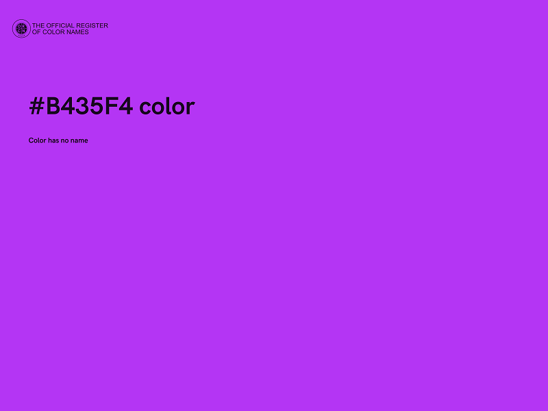 #B435F4 color image