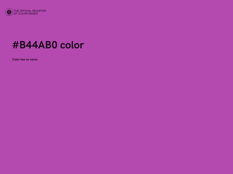 #B44AB0 color image