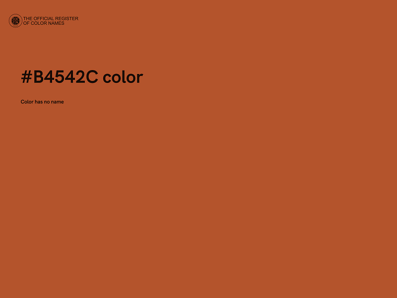 #B4542C color image