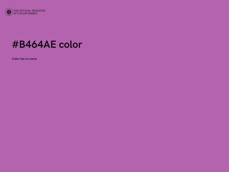 #B464AE color image