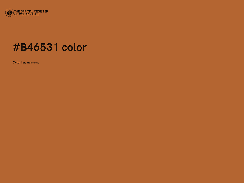 #B46531 color image