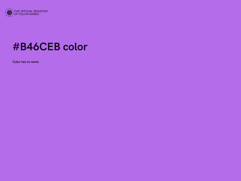 #B46CEB color image