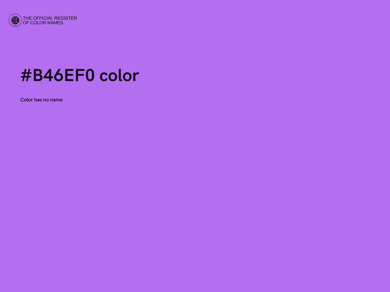 #B46EF0 color image