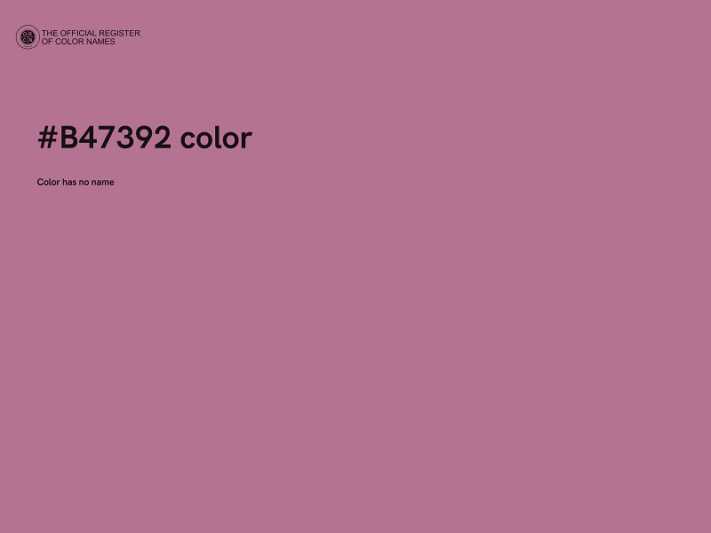 #B47392 color image