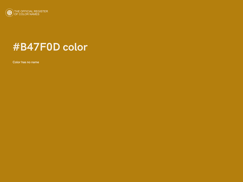 #B47F0D color image