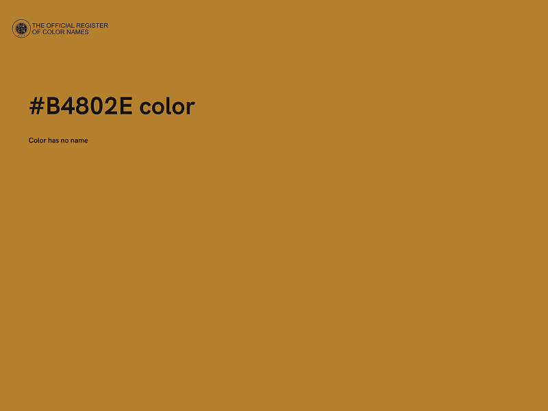 #B4802E color image