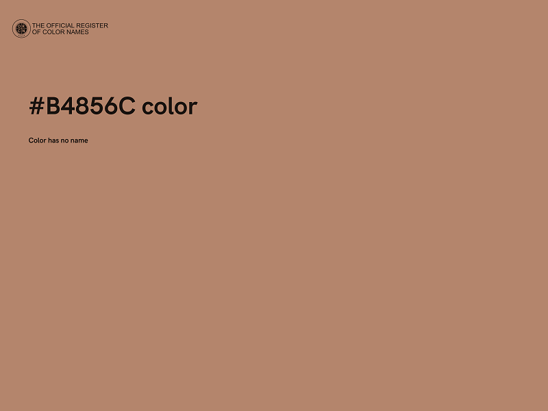 #B4856C color image