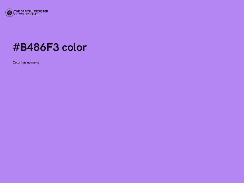 #B486F3 color image