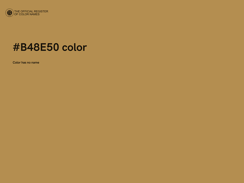 #B48E50 color image