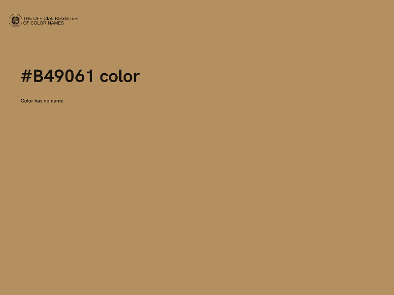 #B49061 color image