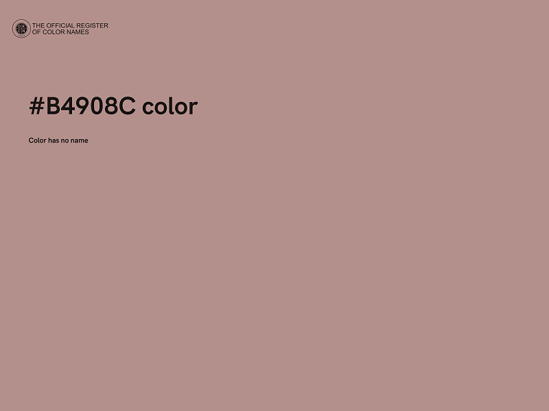 #B4908C color image