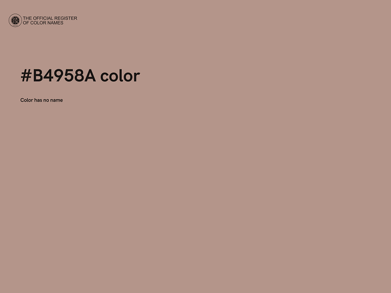 #B4958A color image