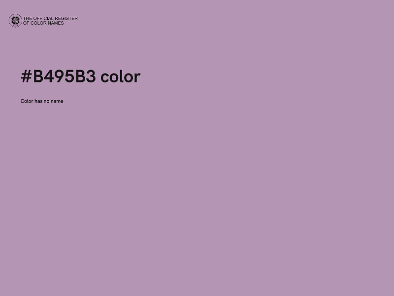 #B495B3 color image