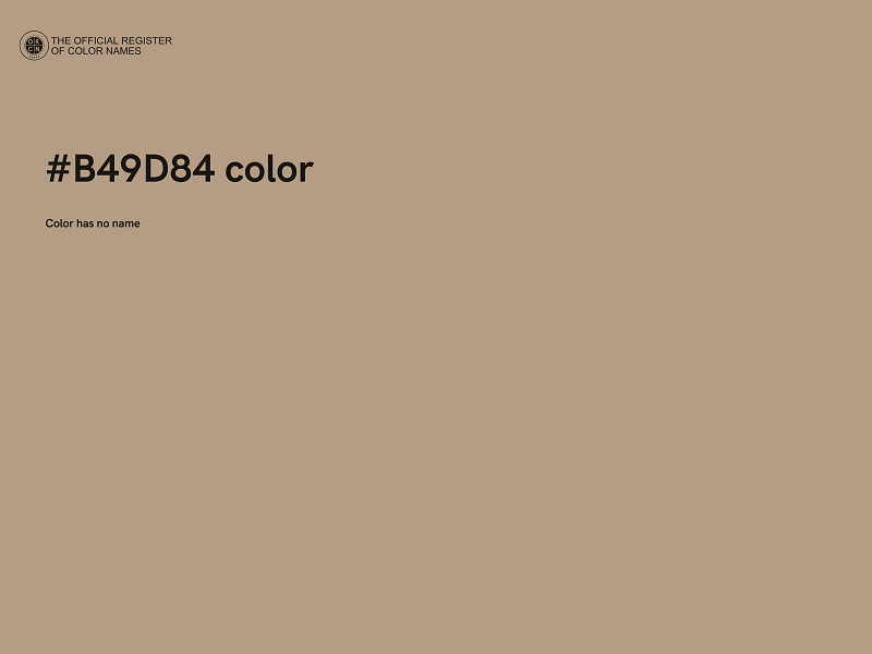 #B49D84 color image