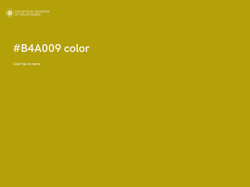 #B4A009 color image