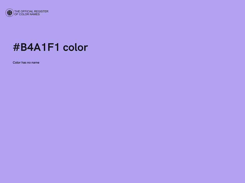 #B4A1F1 color image