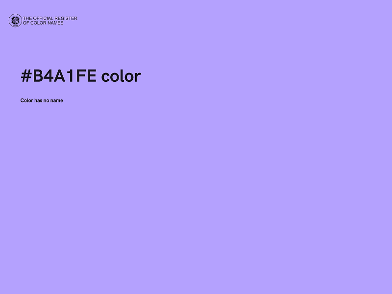 #B4A1FE color image