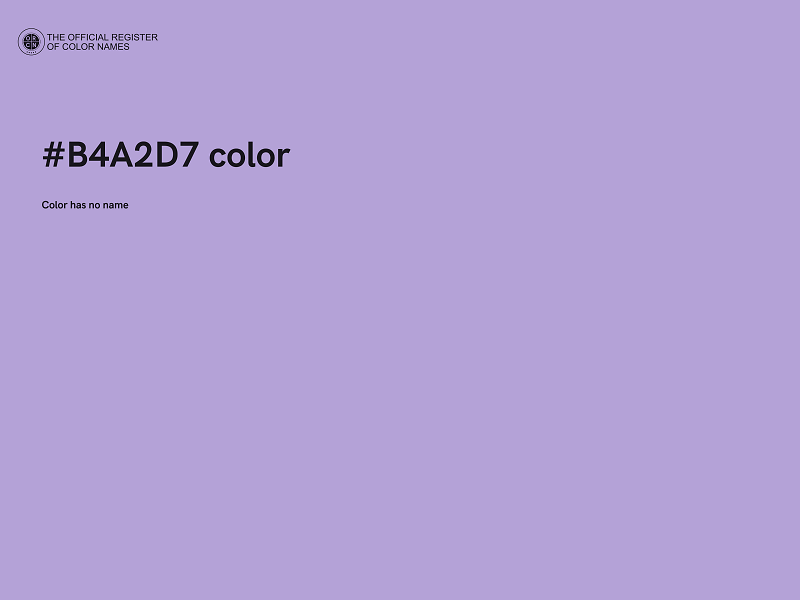 #B4A2D7 color image