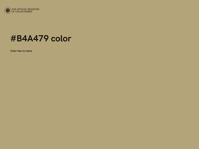 #B4A479 color image