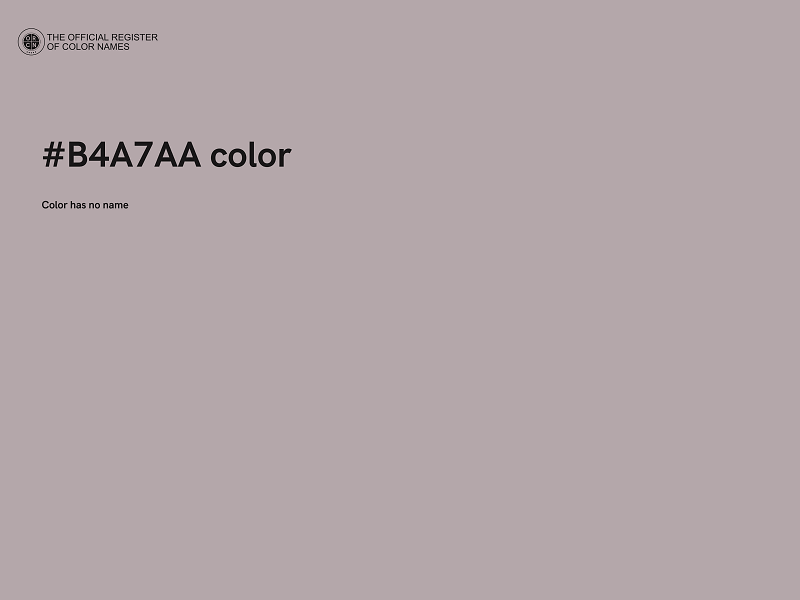 #B4A7AA color image