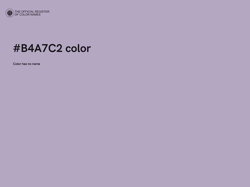 #B4A7C2 color image