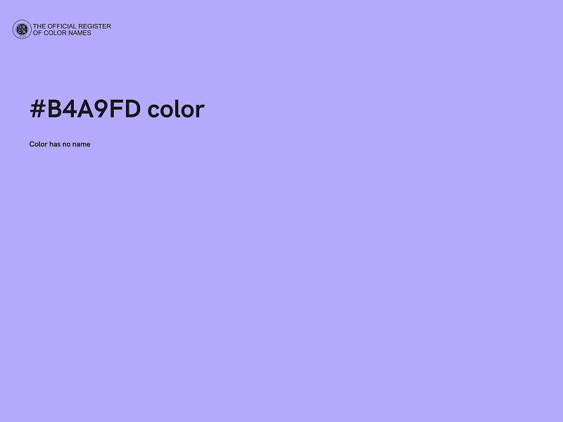 #B4A9FD color image