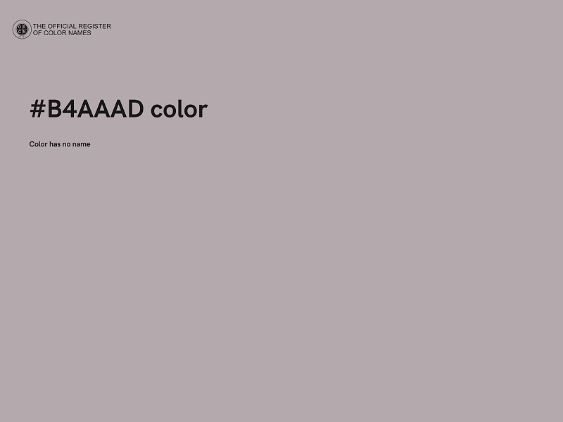 #B4AAAD color image