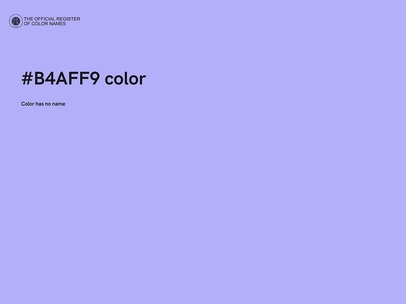 #B4AFF9 color image