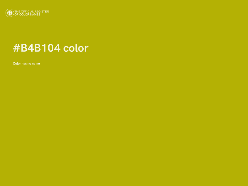 #B4B104 color image