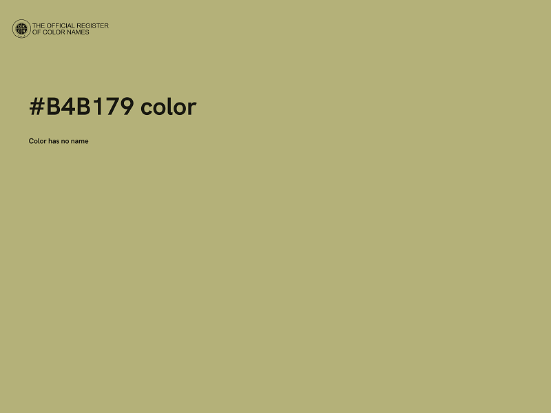 #B4B179 color image