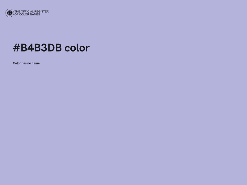 #B4B3DB color image