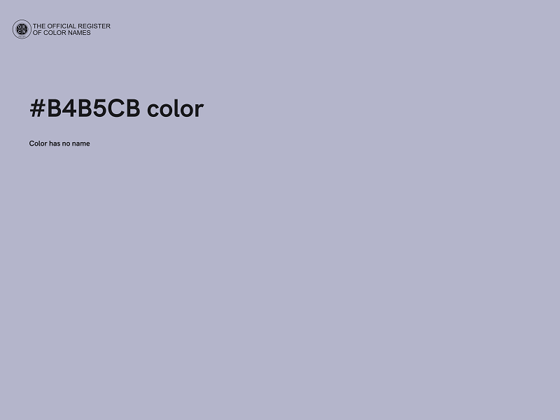 #B4B5CB color image