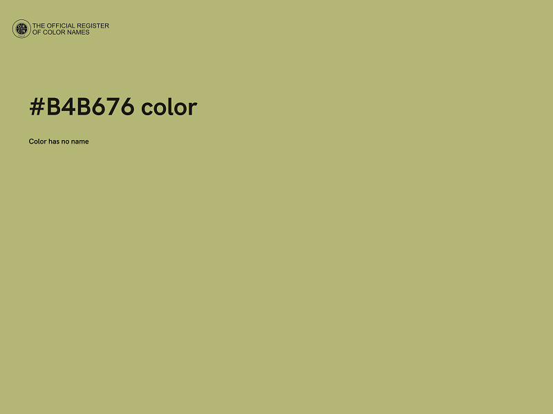 #B4B676 color image