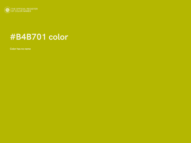 #B4B701 color image