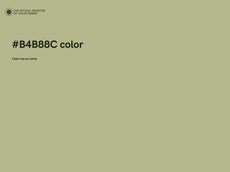 #B4B88C color image