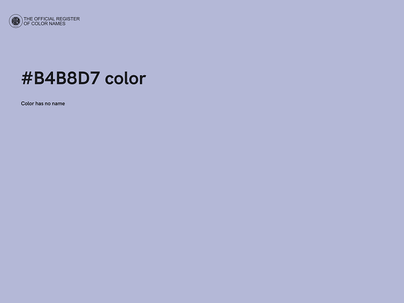 #B4B8D7 color image