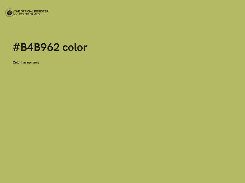 #B4B962 color image