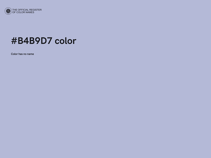 #B4B9D7 color image