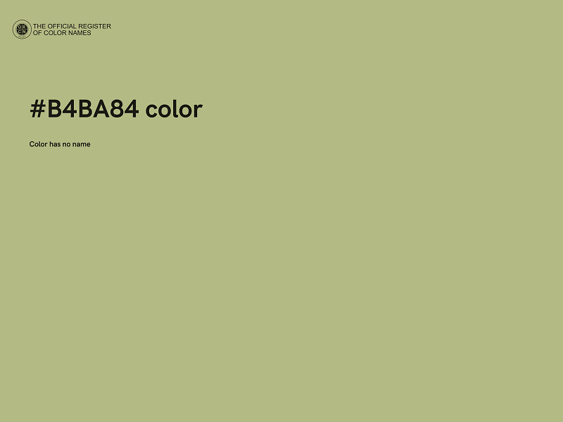 #B4BA84 color image