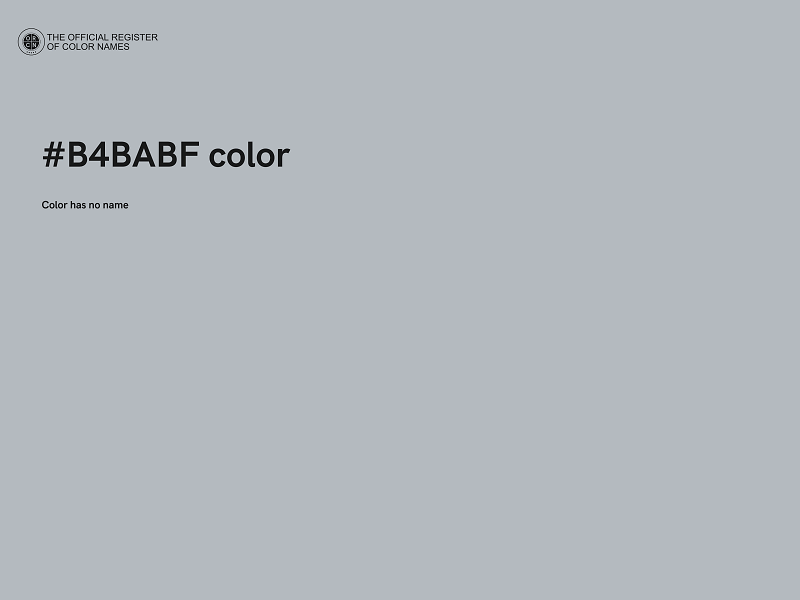 #B4BABF color image