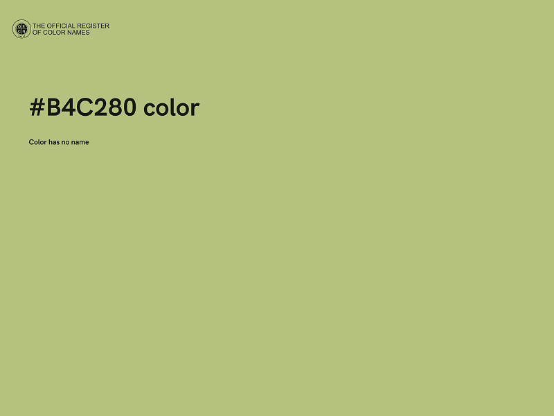 #B4C280 color image