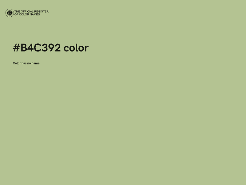 #B4C392 color image